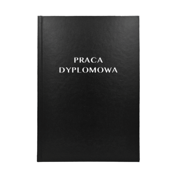 Czarna Oprawa Pracy Dyplomowej - Drukarnia Online
