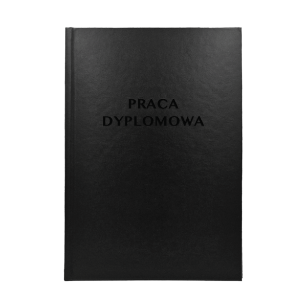 Czarna Oprawa Pracy Dyplomowej - Drukarnia Online