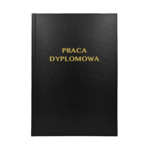 Czarna Oprawa Pracy Dyplomowej - Drukarnia Online