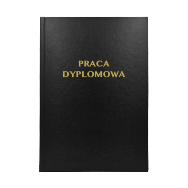 Czarna Oprawa Pracy Dyplomowej - Drukarnia Online