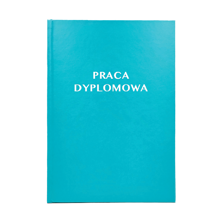 Błękitna Oprawa Pracy Dyplomowej