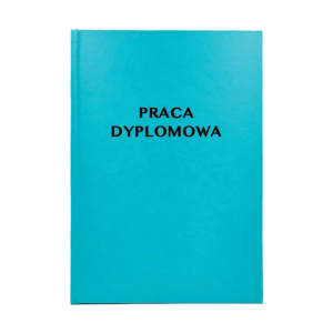 Błękitna Oprawa Pracy Dyplomowej