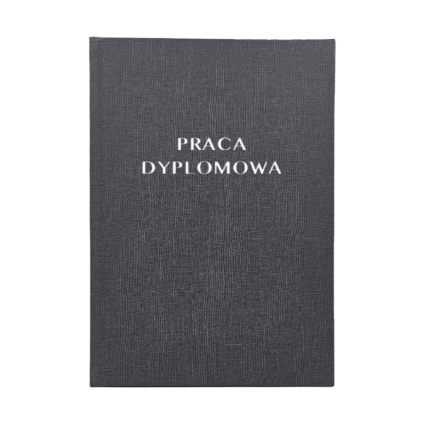 Grafitowa Oprawa Pracy Dyplomowej