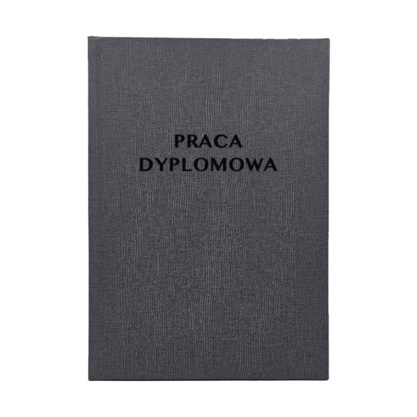 Grafitowa Oprawa Pracy Dyplomowej