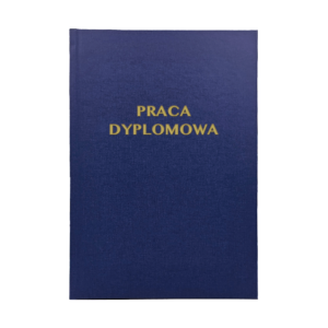 Granatowa Kratka Oprawa Pracy Dyplomowej - Strefa Xero