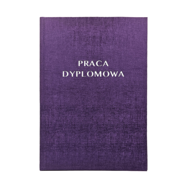 Fioletowa Oprawa Pracy Dyplomowej