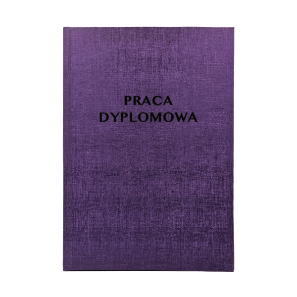Fioletowa Oprawa Pracy Dyplomowej