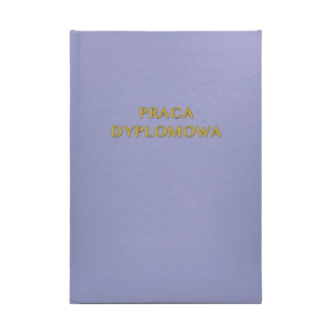 Jasnoniebieska Okładka Pracy Dyplomowej