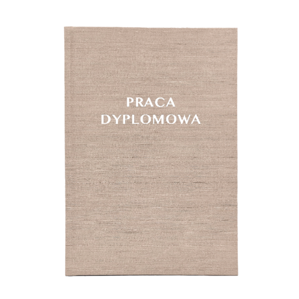 Beżowa Oprawa Pracy Dyplomowej - Strefa Xero Drukarnia Online