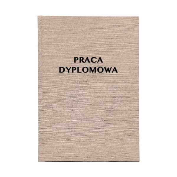 Beżowa Oprawa Pracy Dyplomowej - Strefa Xero Drukarnia Online