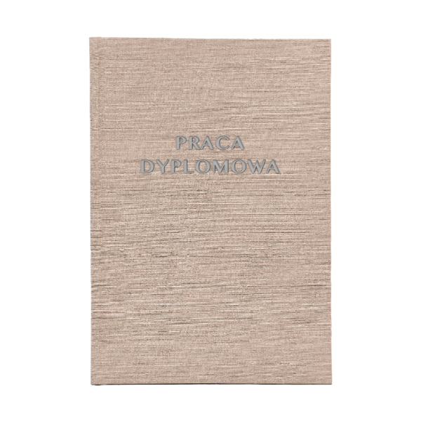 Beżowa Oprawa Pracy Dyplomowej - Strefa Xero Drukarnia Online