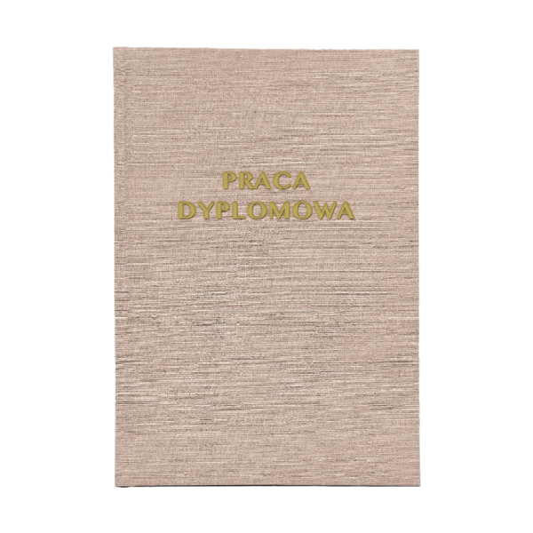 Beżowa Oprawa Pracy Dyplomowej - Strefa Xero Drukarnia Online