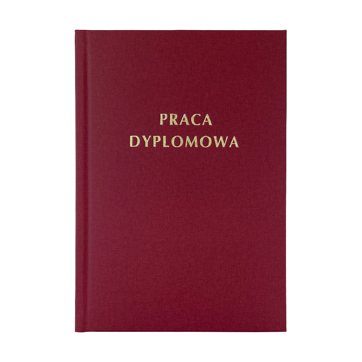 Bordowa Kratka Oprawa Pracy