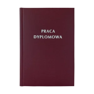 Ciemno Bordowa Oprawa Pracy dyplomowej