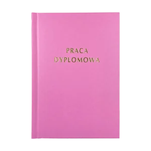 Ciemno Różowa Oprawa Pracy Dyplomowej