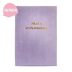 Lawendowa Okładka Pracy Dyplomowej Premium Pluszak