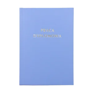 Jasnoniebieska Oprawa Pracy dyplomowej - baby blue