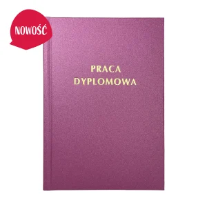 Malinowy Brokat Oprawa Pracy dyplomowej