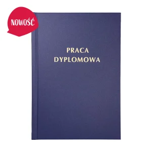 Granatowy Brokat Oprawa Pracy dyplomowej