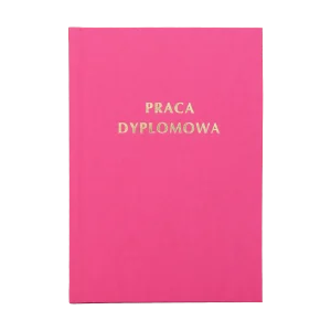 Różowa Fuksja Oprawa Pracy Dyplomowej