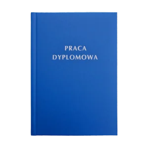 Niebieski Brokat Oprawa Pracy Dyplomowej