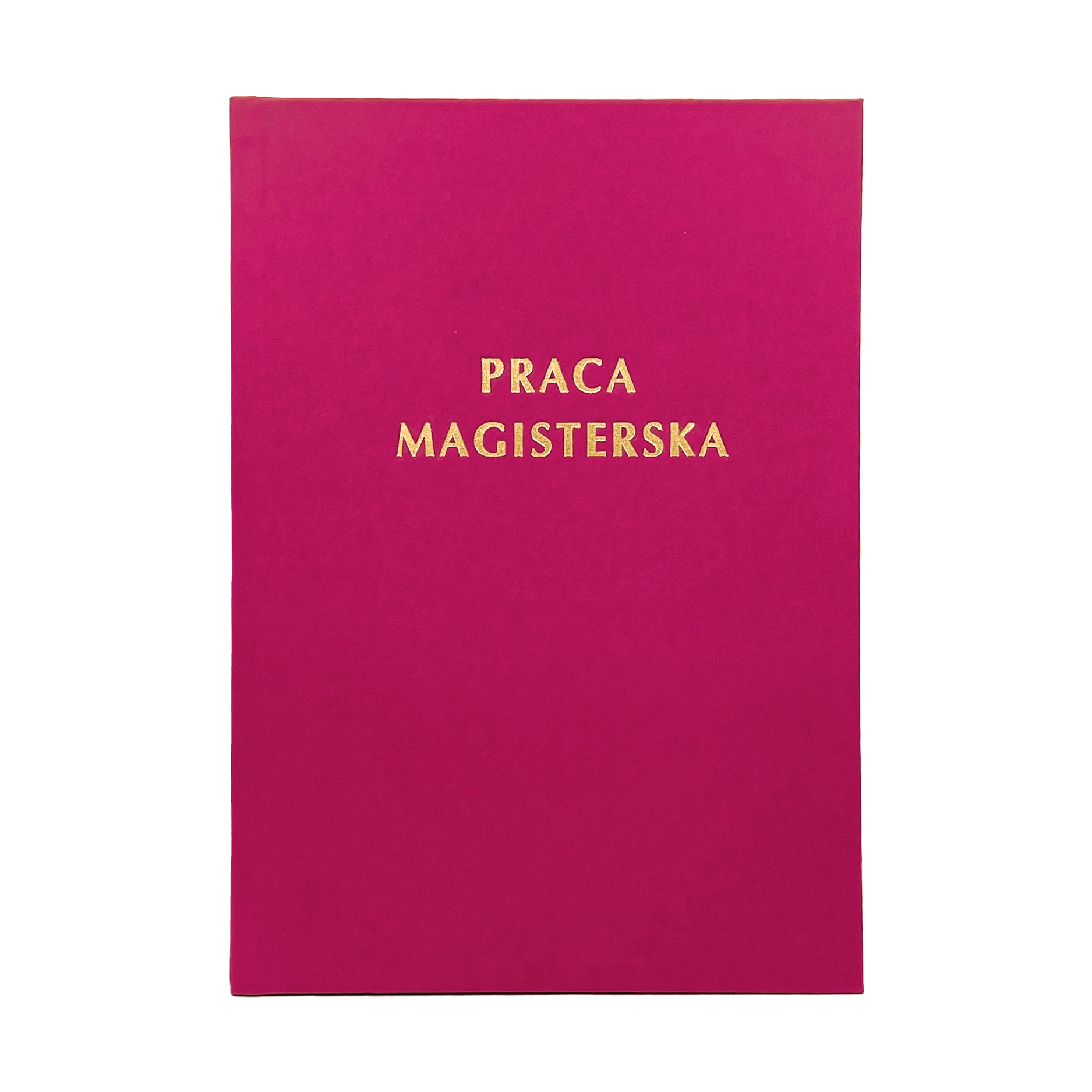 Oprawa Pracy Magisterskiej w kolorze Fuksja