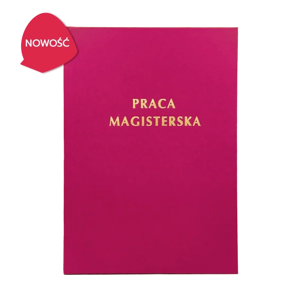 Różowa Okładka Pracy Magisterskiej - Nowy kolor fuksja