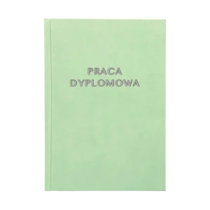 Miętowa oprawa pracy dyplomowej