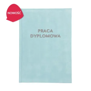 Baby Blue Oprawa Pracy Dyplomowej - Okładka Premium
