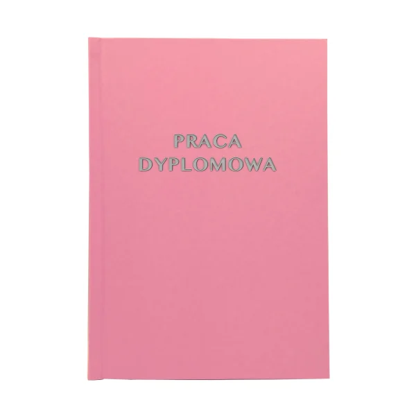 Ciemno Różowa Oprawa Pracy Dyplomowej