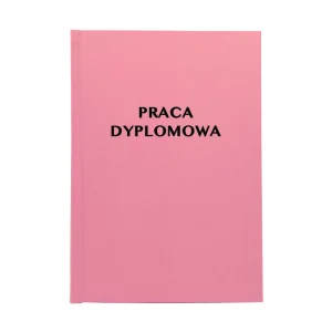 Ciemno Różowa Oprawa Pracy Dyplomowej
