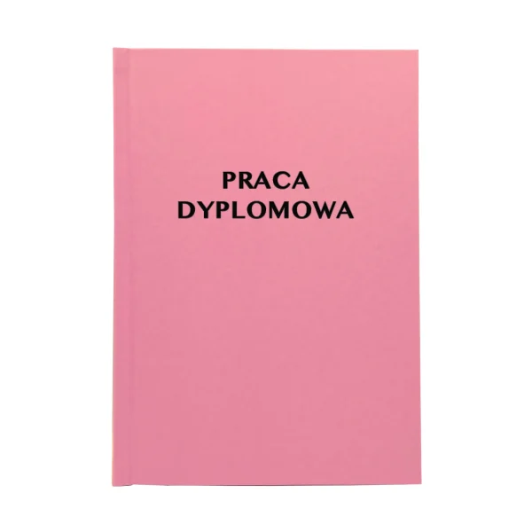 Ciemno Różowa Oprawa Pracy Dyplomowej