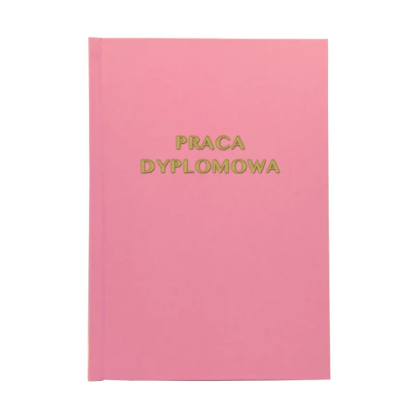 Ciemno Różowa Oprawa Pracy Dyplomowej