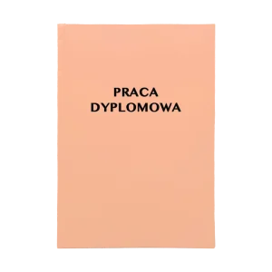 Brzoskwiniowa Oprawa Pracy Dyplomowej