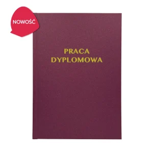 Malinowy brokat Oprawa Pracy Dyplomowej - nowość