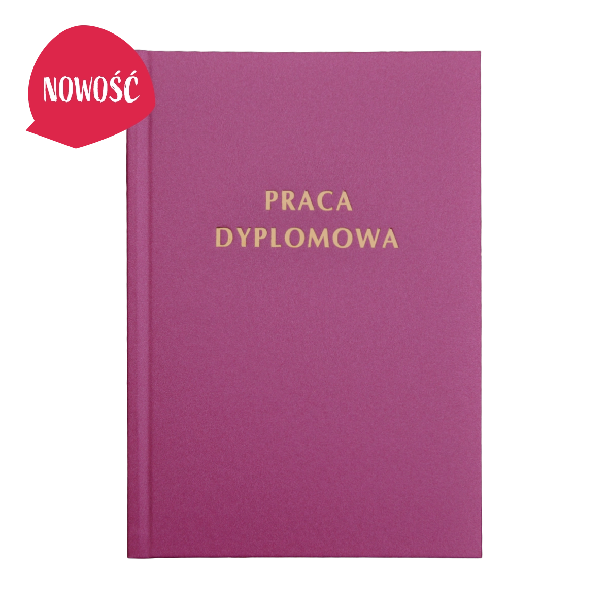 Malinowy Brokat Oprawa Pracy Dyplomowej