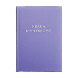 Lawendowy Brokat Oprawa Pracy dyplomowej