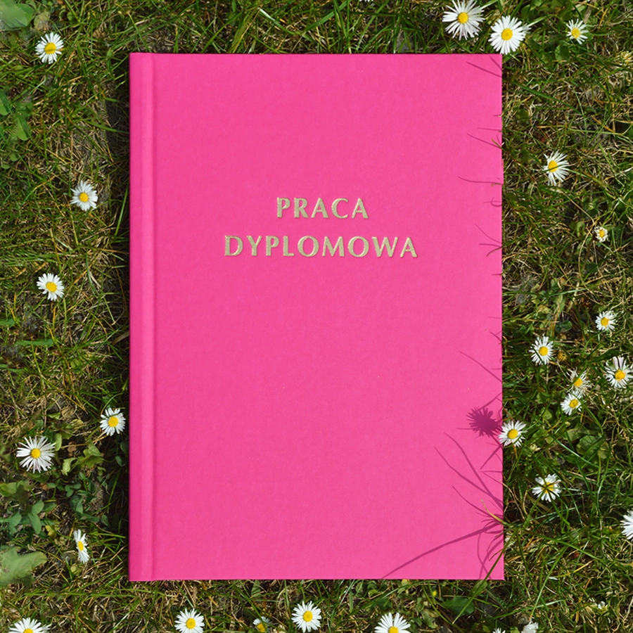 Różowa Oprawa Pracy Dyplomowej - fuksja