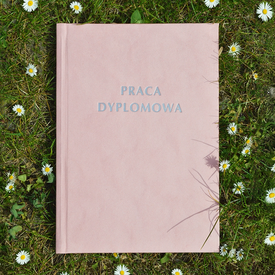 Różowa Oprawa Pracy Dyplomowej Premium
